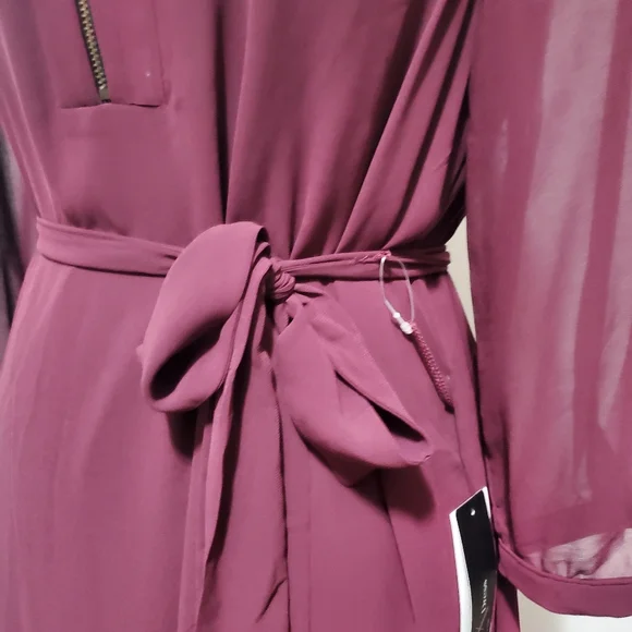 BCX Burgandy Lace Dress - Picture 7 of 13